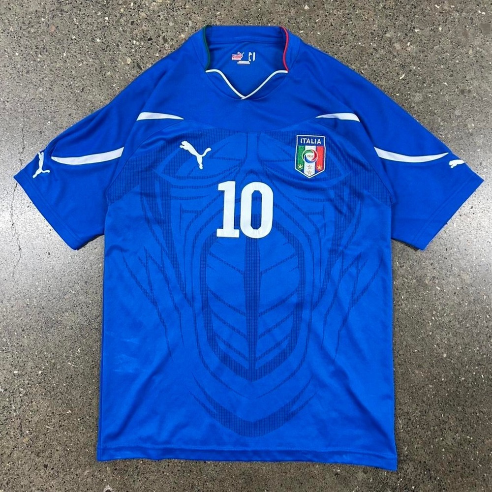 Vintage Puma Italy National Daniele De Rossi 2010-12 Jersey Kit (Size XL) Shirt